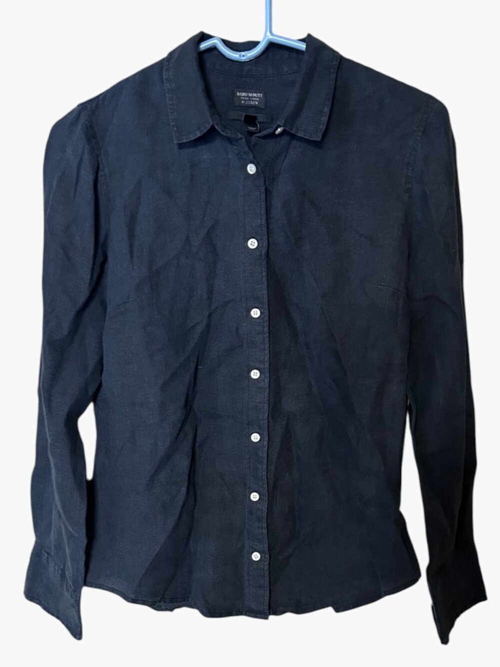 J.Crew Baird McNutt Irish Linen Button Down Shirt Black Women's 4